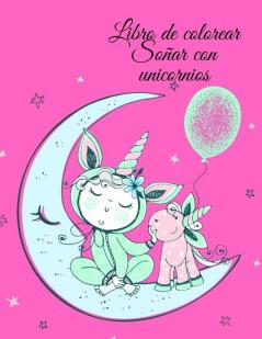 Libro de colorear Soñar con unicornios