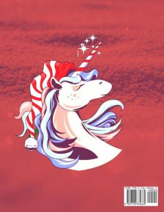 Christmas Unicorn coloring book