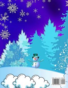 White Christmas coloring book for kids