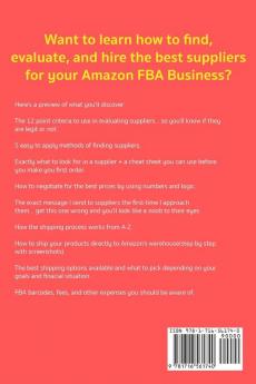 FBA Product Sourcing Blueprint (Amazon Fba Business)