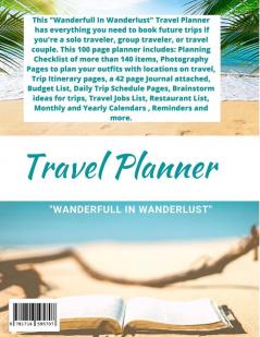 Travel Planner- Wanderfull In WanderLust