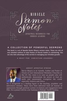 Miracle Sermon Notes: spiritual resource for church leaders