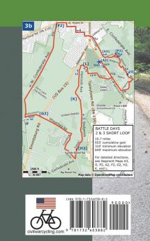 Maps to Bike Gettysburg No. 3b: Battle Days 2 & 3 Short Loop