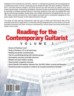 Reading for the Contemporary Guitarist: Volume 1