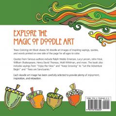 Trees Coloring Art Book