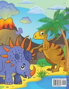 Dinosaur Coloring Book For Kids: Amazing coloring and activity book for kids/ Great Gift for Boys & Girls Ages 4-8 Coloring Fun and Awesome Facts