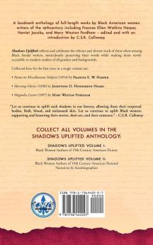 Shadows Uplifted Volume III: Black Women Authors of 19th Century American Poetry