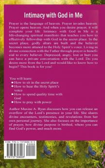 Intimacy with God in Me: The Benefits of Living in the Secret Place with God