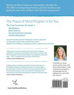 Peace of Mind Core Curriculum for Grade 3: Mindfulness-Based Social Emotional Learning and Conflict Resolution to Help Students Manage Big Emotions ... and Gratitude and Become Peacemakers