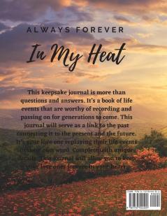 Always Forever In My Heart: A Family Keepsake Journal