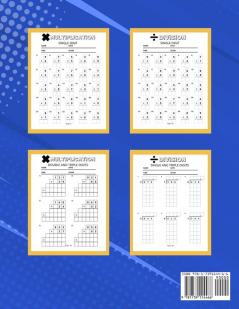 Multiplication and Division Maths Workbook | Kids Ages 7-11 | Times and Multiply | 100 Timed Maths Test Drills | Grade 2 3 4 5and 6 | Year 2 3 ... and Triple-Digit Questions | Activity Book