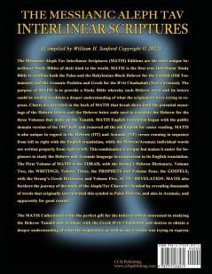 Messianic Aleph Tav Interlinear Scriptures (MATIS) Volume Five Acts-Revelation Aramaic Peshitta-Greek-Hebrew-Phonetic Translation-English Bold Black Edition Study Bible: 5