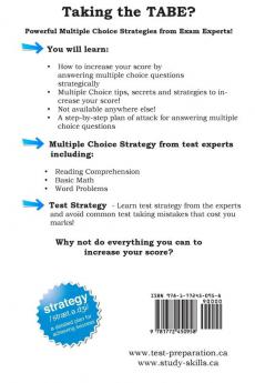 TABE Test Strategy!: Winning Multiple Choice Strategies for the TABE Test!