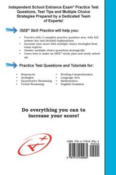 ISEE Skill Practice!: Practice Test Questions for the Independent School Entrance Exam