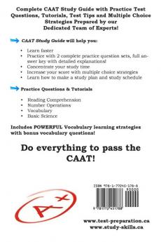 CAAT Study Guide: Complete Canadian Adult Education Test Study Guide and Practice Test Questions