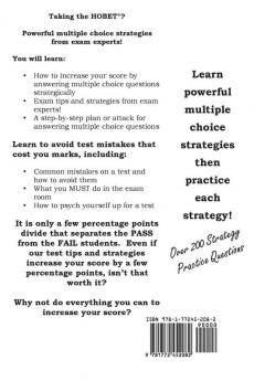 HOBET Test Strategy: Winning Multiple Choice Strategies for the Health Occupations Basic Entrance Test