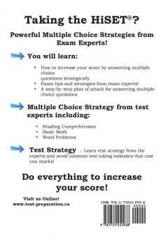 HiSET Test Strategy: Winning Multiple Choice Strategies for the HIgh School Equivalency Test HiSET