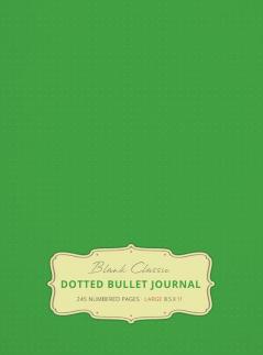 Large 8.5 x 11 Dotted Bullet Journal (Spring Green #15) Hardcover - 245 Numbered Pages