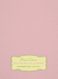 Large 8.5 x 11 Dotted Bullet Journal (Light Pink #18) Hardcover - 245 Numbered Pages