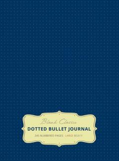 Large 8.5 x 11 Dotted Bullet Journal (Royal Blue #8) Hardcover - 245 Numbered Pages