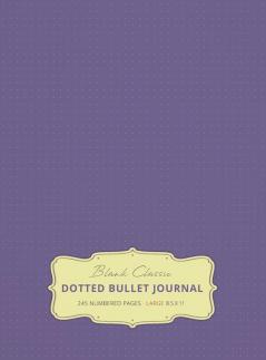 Large 8.5 x 11 Dotted Bullet Journal (Lavender #12) Hardcover - 245 Numbered Pages