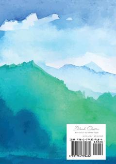 Watercolor Blue & Green Hills - Dotted Bullet Journal: Medium A5 - 5.83X8.27