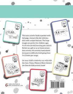 Cars Trains Planes & More Connect the Dots for Kids