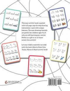 Learn How to Draw Cars Trains Planes &amp; More!