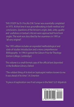 THE SEPTUAGINT VERSION OF CHAPTERS I-XXXIX OF THE BOOK OF EZEKIEL