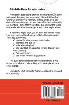 Better Blurb Writing for Authors: 1 (Atwater's Tools for Authors)