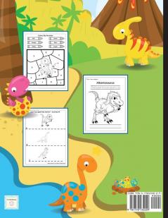 Dinosaur Activity Workbook For Kids Ages 6-10