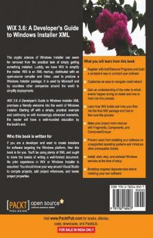 WiX 3.6: A Developer's Guide to Windows Installer XML