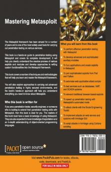 Mastering Metasploit