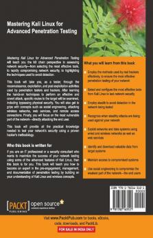 Mastering Kali Linux for Advanced Penetration Testing