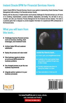 Instant Oracle BPM for Financial Services How-to