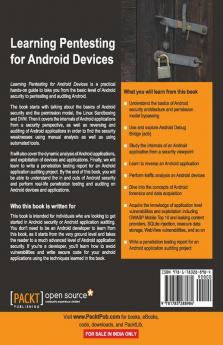 Learning Pentesting for Android Devices
