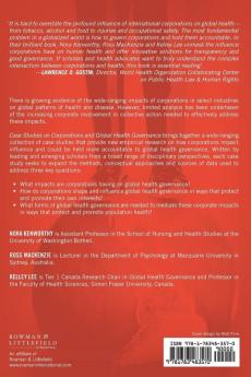 Case Studies on Corporations and Global Health Governance