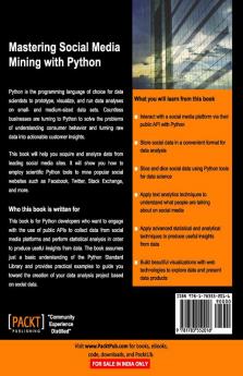 Mastering Social Media Mining with Python