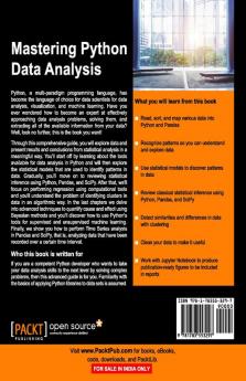 Mastering Python Data Analysis