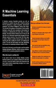 R Machine Learning Essentials