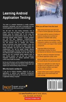 Learning Android Application Testing