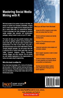 Mastering Social Media Mining with R