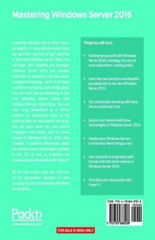 Mastering Windows Server 2016