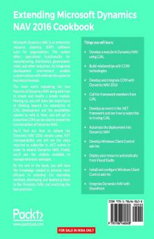 Extending Microsoft Dynamics NAV 2016 Cookbook