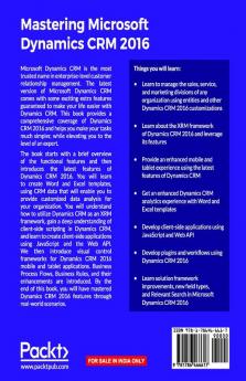 Mastering Microsoft Dynamics CRM 2016