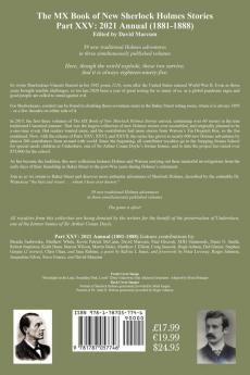 The MX Book of New Sherlock Holmes Stories Part XXV