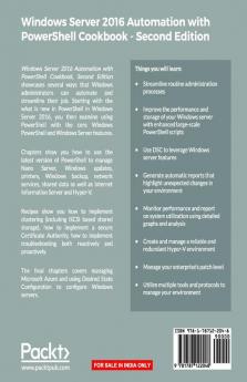 Windows Server 2016 Automation with PowerShell Cookbook - Second Edition