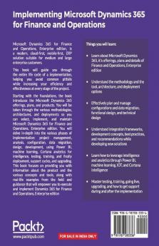 Implementing Microsoft Dynamics 365 for Finance and Operations