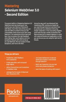 Mastering Selenium WebDriver 3.0