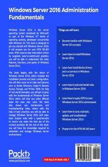 Windows Server 2016 Administration Fundamentals
